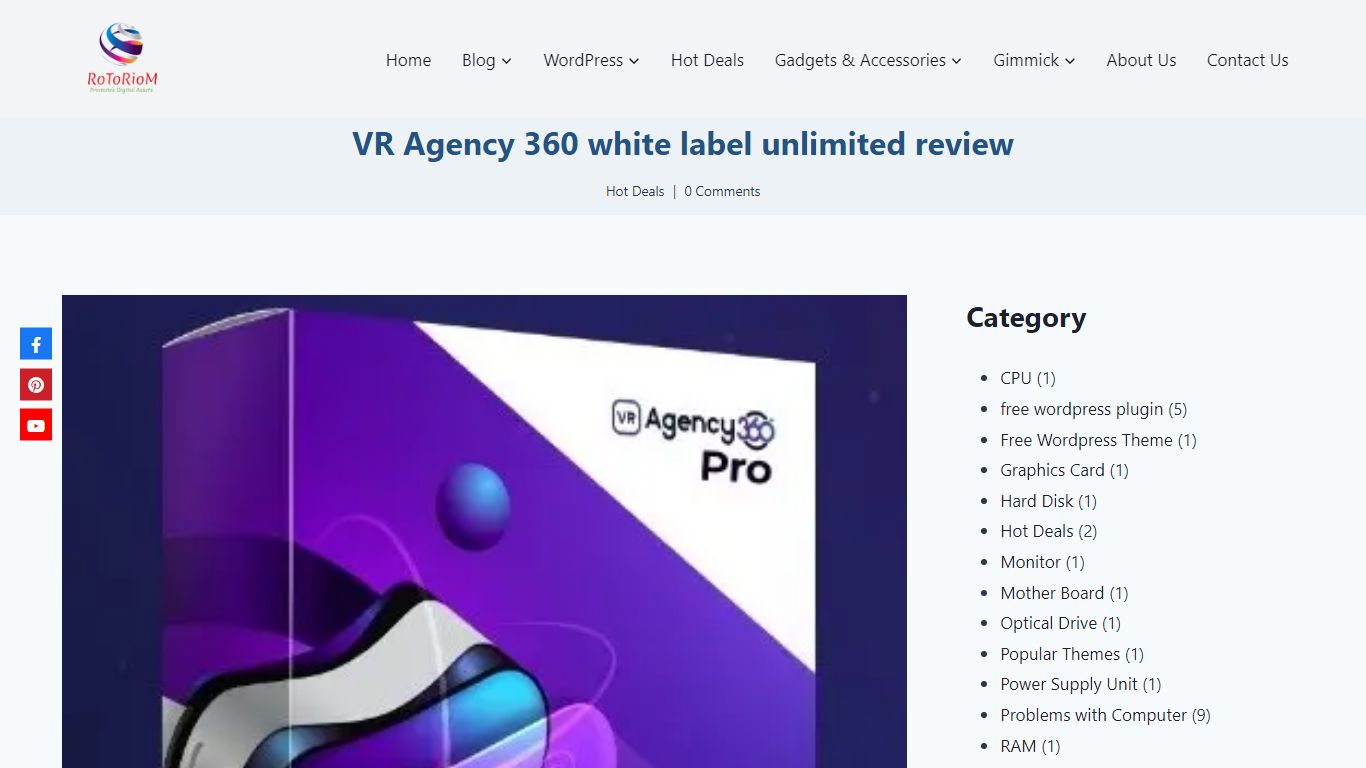 VR Agency 360 white label unlimited review - rotoriom.com